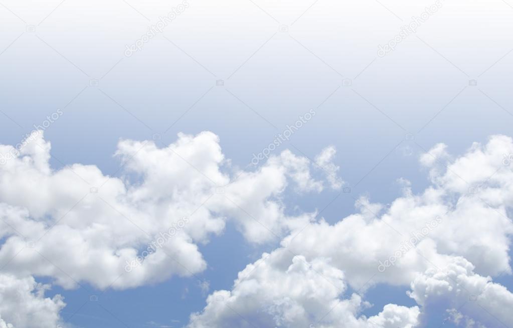 Blue Summer Sky with Clouds
