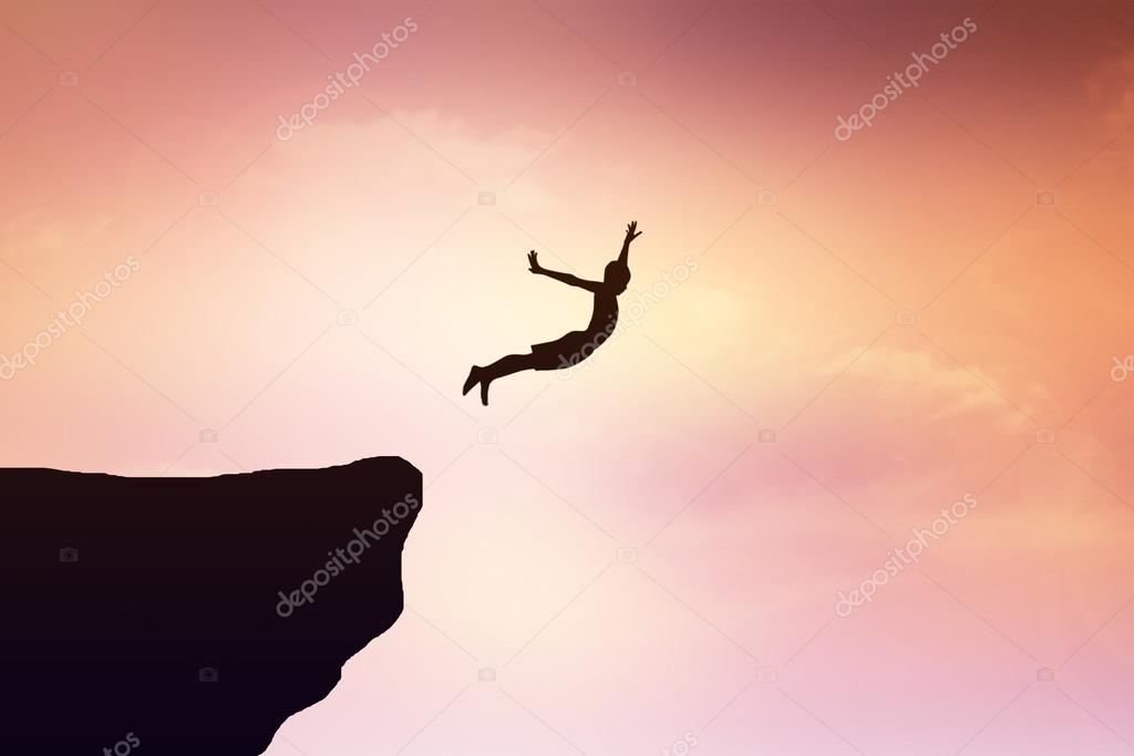 Children Jump From A Cliff Stock Photo Image By C Buraratn