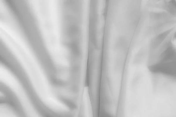 Bianco sfondo tessuto astratto con onde morbide. — Foto Stock