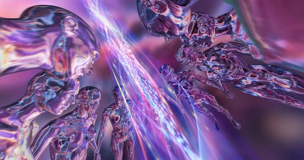 3D çizim. Gelecekle ilgili bir fantezi..