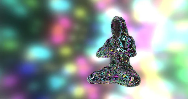 3D illüstrasyon. Sihirle ilgili bir fantezi..