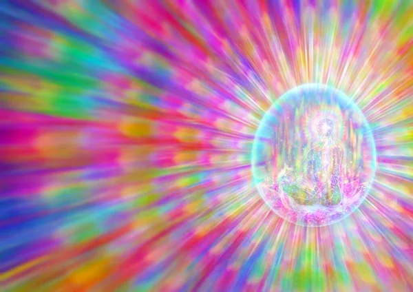  Lotus pozisyonundaki yogi astral dünyalarda seyahat eder.