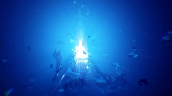 Meditasyon yapan birinin güçlü radyasyon enerjisi.