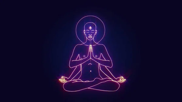 Bodhisattva, Lotus pozisyonunda meditasyon yapar.