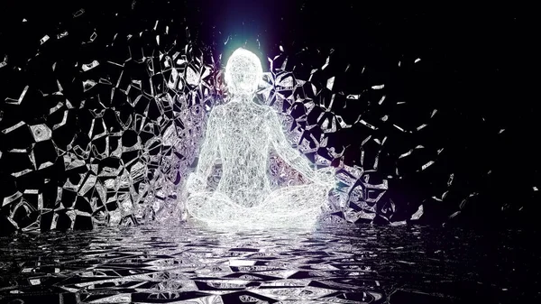 İnsan vücudundaki elektrik kanallarının 3 boyutlu çizimi