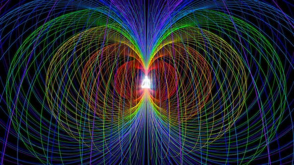 3 boyutlu illüstrasyon. İnsan enerji alanlarının çakra sistemi