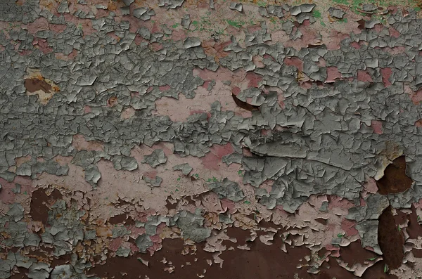 Текстурована стіна з потрісканою фарбою . — стокове фото