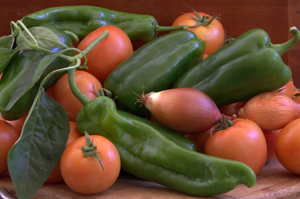 Tomaten und Paprika. — Stockfoto