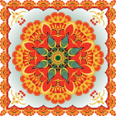 Çiçek süslemeli klasik çerçeve