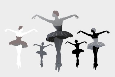 Bir balerin vektör görüntü