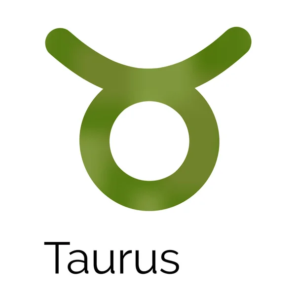 Dierenriem symbool Taurus, vector teken — Stockvector