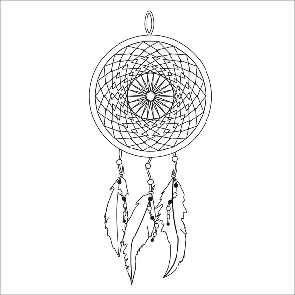 Indyjski dream catcher — Wektor stockowy