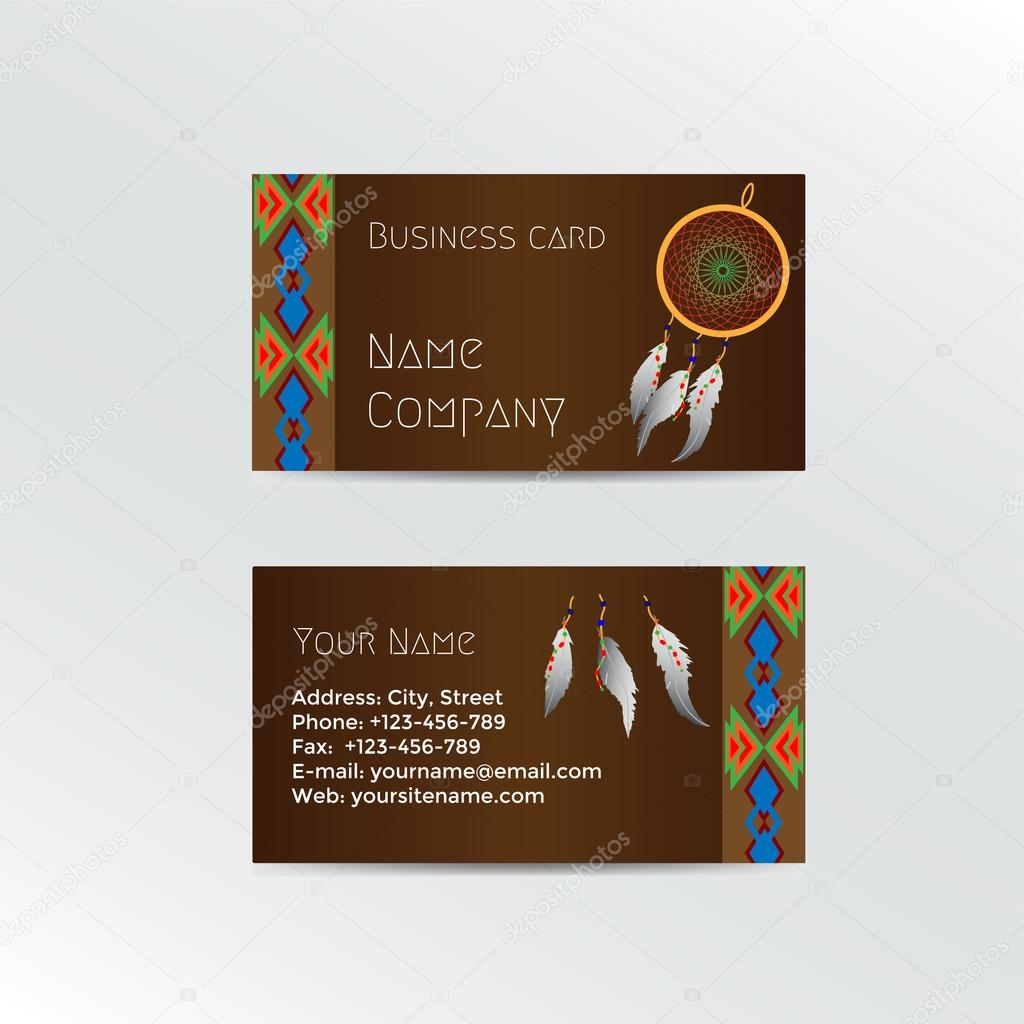 Ethnic Business Card