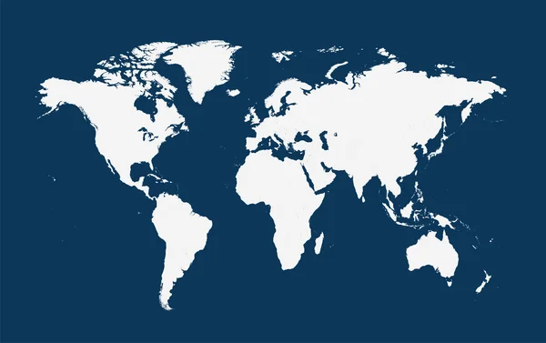 Carte du monde vecteur plat blanc Illustration De Stock