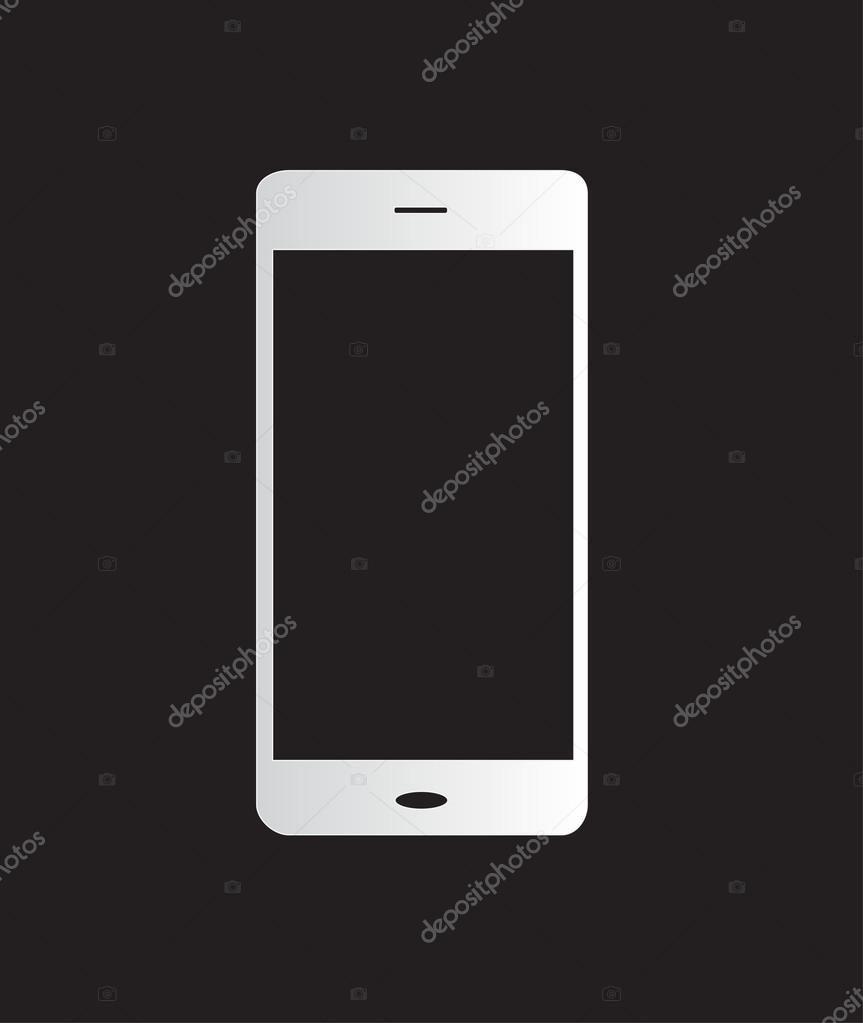 Mobile Phone Icon Vector Mobile Phone Icon White And Black Stock Vector C Ralelav