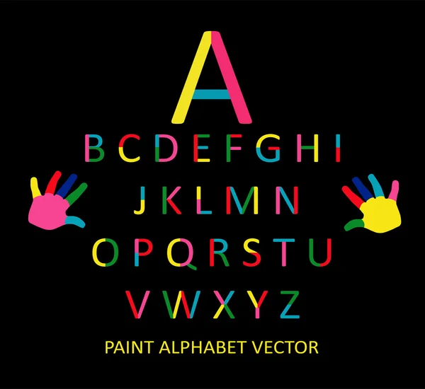 Gekleurde lettertype metallic ontwerp vector — Stockvector