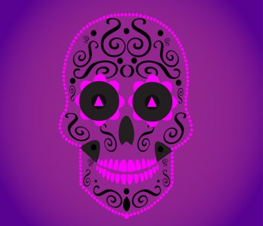 Moda tasarımı, desenleri, dövme için kafatası vektör arka plan