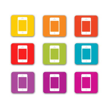 Renklerde telefon simgeleri