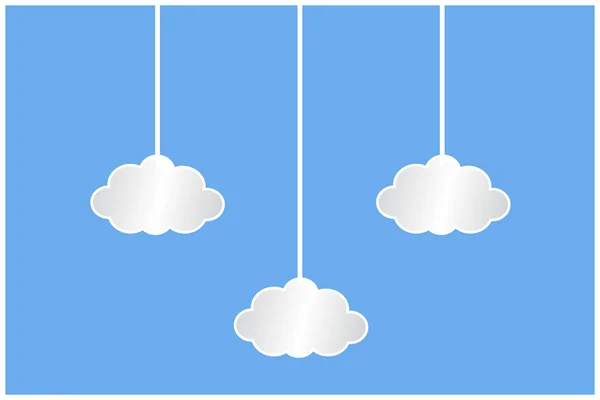 Hvide skyer – Stock-vektor