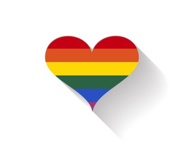 love lgbt heart shape
