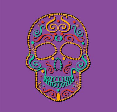 Kafatası vektör arka plan