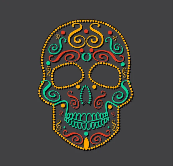 Skull vector achtergrond — Stockvector