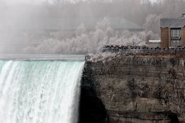 Mooie ijzige Niagara Falls — Stockfoto