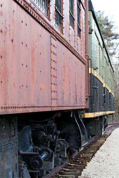 ट्रेन के पुराने वैगनों के साथ छवि — स्टॉक फ़ोटो, इमेज