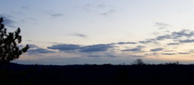 güzel bir akşam peyzaj