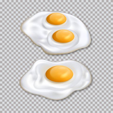 Çırpılmış yumurta. Fast food elementleri şeffaf arka planda. Mutfak kavramı.. 