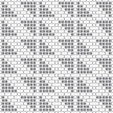 Kusursuz geometrik desen. Dairelerin sonu gelmeyen bir dokusu. Yuvarlak hücrelerin tek renkli arkaplanı.. 