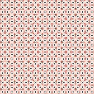 Vektör kusursuz desen. Soyut küçük desenli arka plan. Tekrarlayan haçlarla klasik geometrik doku, eşkenar dörtgenler. Paket kağıdı, gömlek, kumaş için yüzey.