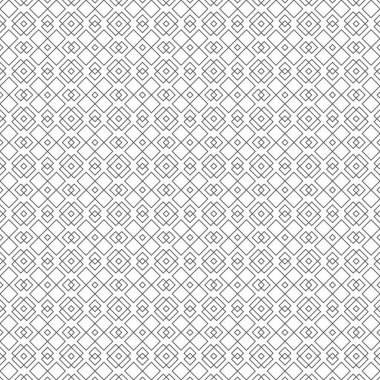 Kusursuz geometrik desen. Paket kağıdı, gömlek, giysi için yüzey. Bitmek bilmeyen hücre dokusu. Doğrusal biçimdeki vektör illüstrasyonu.