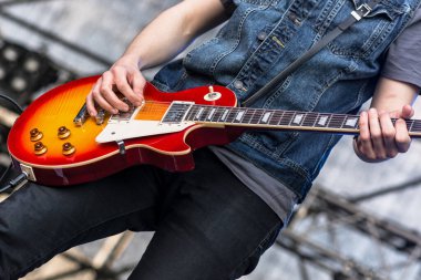 Lublin, Poland - May 3, 2015: Live concert of band Wasted at Medykalia 2015 (Uniwersytet Przyrodniczy, WSPA, WSSP) in Lublin