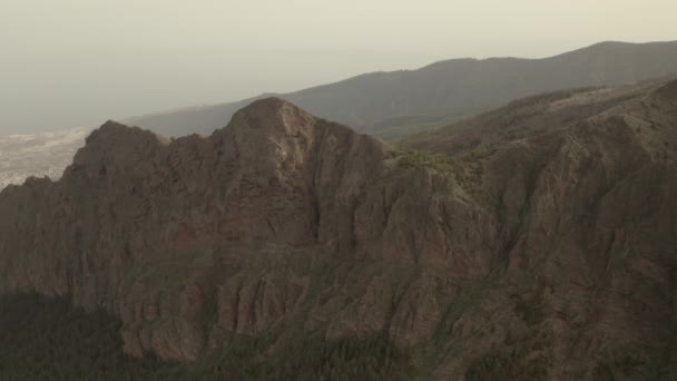 Paesaggio Montano Vista Dall Alto Tenerife Spagna — Video Stock