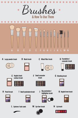 Kozmetik infographics - vektör