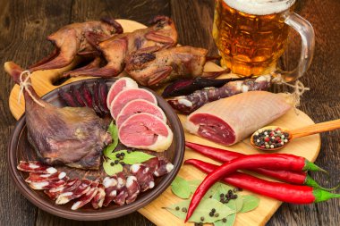 kurutulmuş kırmızı biber ile ayarla et bira