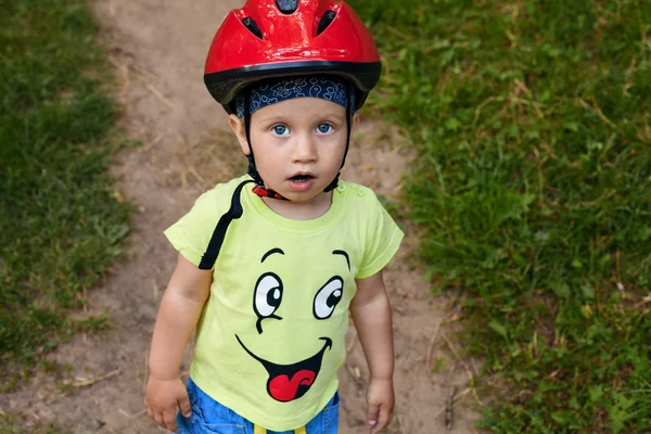 Little bicycle driver — Stock Photo, Image