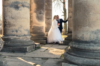 Parlak günü düğün