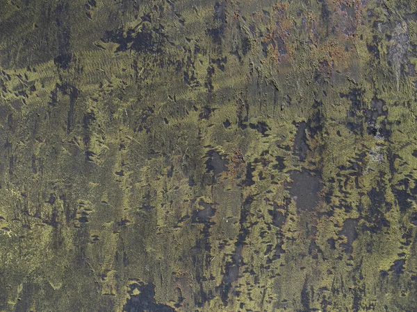 Texture Rotting Metal Macro Old Background Black Garage Wall Covered — Stock Photo, Image