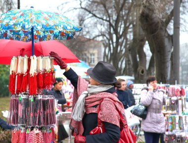 Varna, Bulgaristan, 29.02.2016: Varna Bulgaristan baharın gelişini sembolü