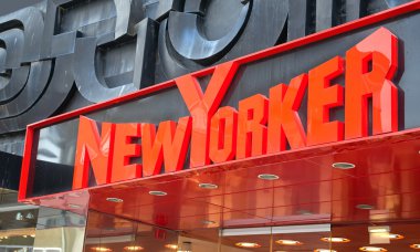 Varna, Bulgaristan - 29.02.2016: Yeni Yorker Store logosu Varna. 1971 yılında beri açılış