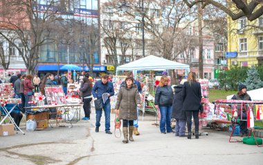 Varna, Bulgaristan, 29.02.2016: Varna Bulgaristan baharın gelişini sembolü