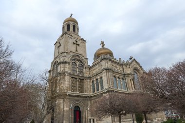 Varna, Bulgaristan, 29.02.2016: The Cathedral Virgin - müteşekkil varsayım