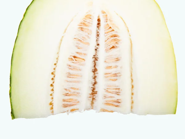 Mogen melon Pela de Säpo isolerad på vit bakgrund. — Stockfoto