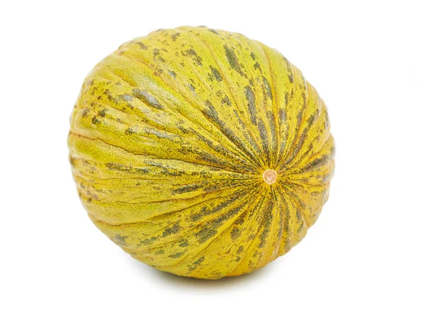 Ripe melon Pela de Sapo isolated on white background. — Stock Photo, Image