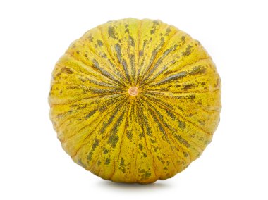 Beyaz arka plan üzerinde çocuklar de Sapo izole olgunlaşmış kavun.