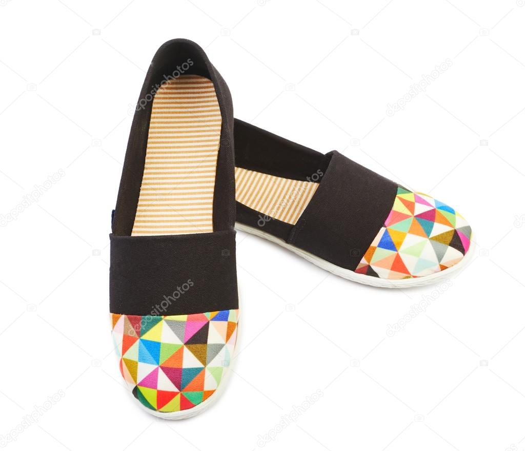 Espadrilles shoes isolated