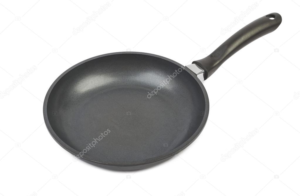 Empty pan isolated on white background