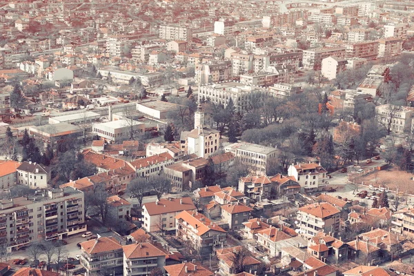 City view with mountains — Stock Photo, Image